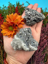 Load image into Gallery viewer, 2.25” Pyrite with Quartz Cluster