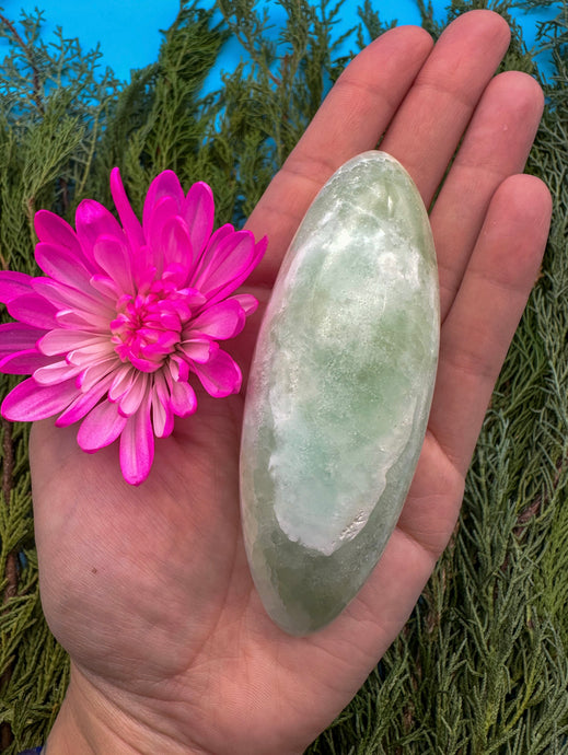 4” Pistachio Calcite Lingam
