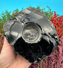 Load image into Gallery viewer, 4.5” Black Obsidian Candle Holder