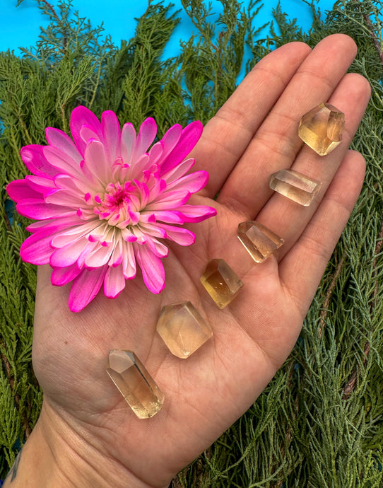 Natural Citrine Mini Point