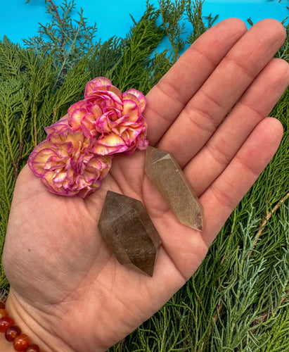 1.75-2” Rutilated Quartz Double Point