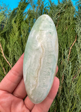 Load image into Gallery viewer, 4” Pistachio Calcite Lingam