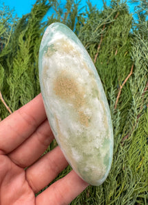 4” Pistachio Calcite Lingam