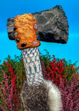 Load image into Gallery viewer, 12” Black Obsidian Tomahawk Axe