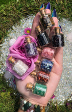 Load image into Gallery viewer, 1.25” Mixed Crystal Chip Bottle (9pc) Set