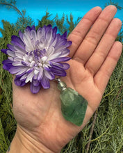 Load image into Gallery viewer, Green/Purple Fluorite “Poison Bottle” Necklace