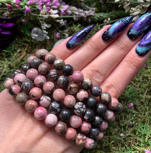 8mm Rhodonite Bracelet