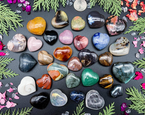 Assorted Crystal Mini Hearts