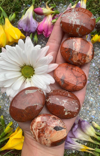 Brecciated Jasper Pillow Palm Stone