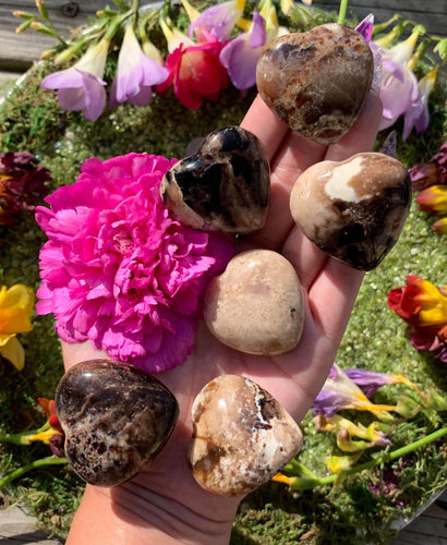 Brown Opal Mini Hearts