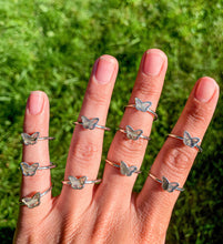 Load image into Gallery viewer, Sterling Silver Labradorite Butterfly Ring