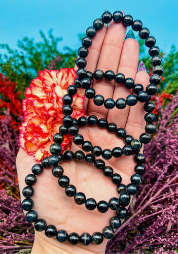 8mm Blue Tigers Eye Bracelet