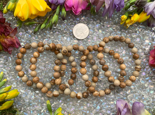 8mm Picture Jasper Bracelet