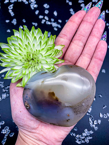 3” Dendritic Agate Heart
