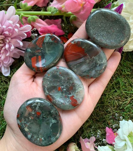 Bloodstone Worry Stone