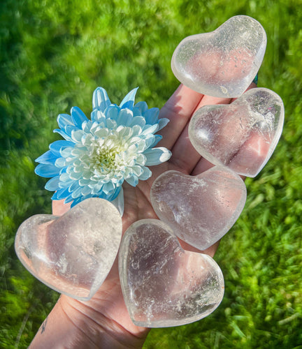 2” Clear Quartz Heart