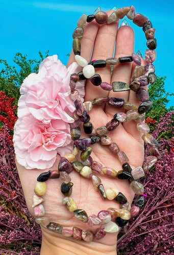 Mixed Tourmaline Tumbled Bracelet