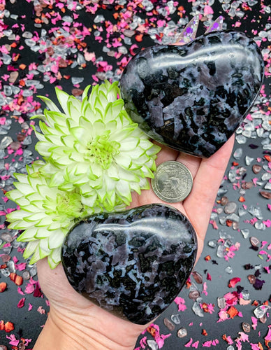 2.5-2.75” Indigo Gabbro Heart