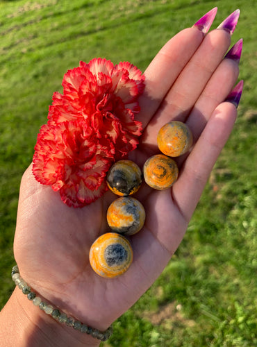 19-22mm Bumblebee Jasper Sphere
