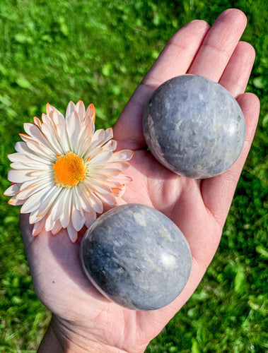 Lavender Agate Palm Stone