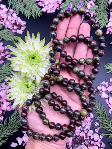 8mm Dragons Blood Jasper Bracelet