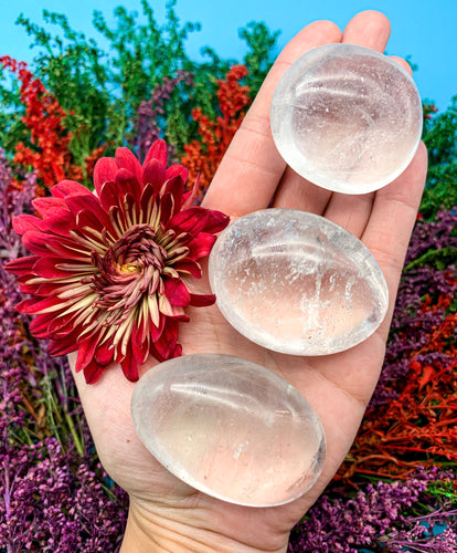 Clear Quartz Palm Stone