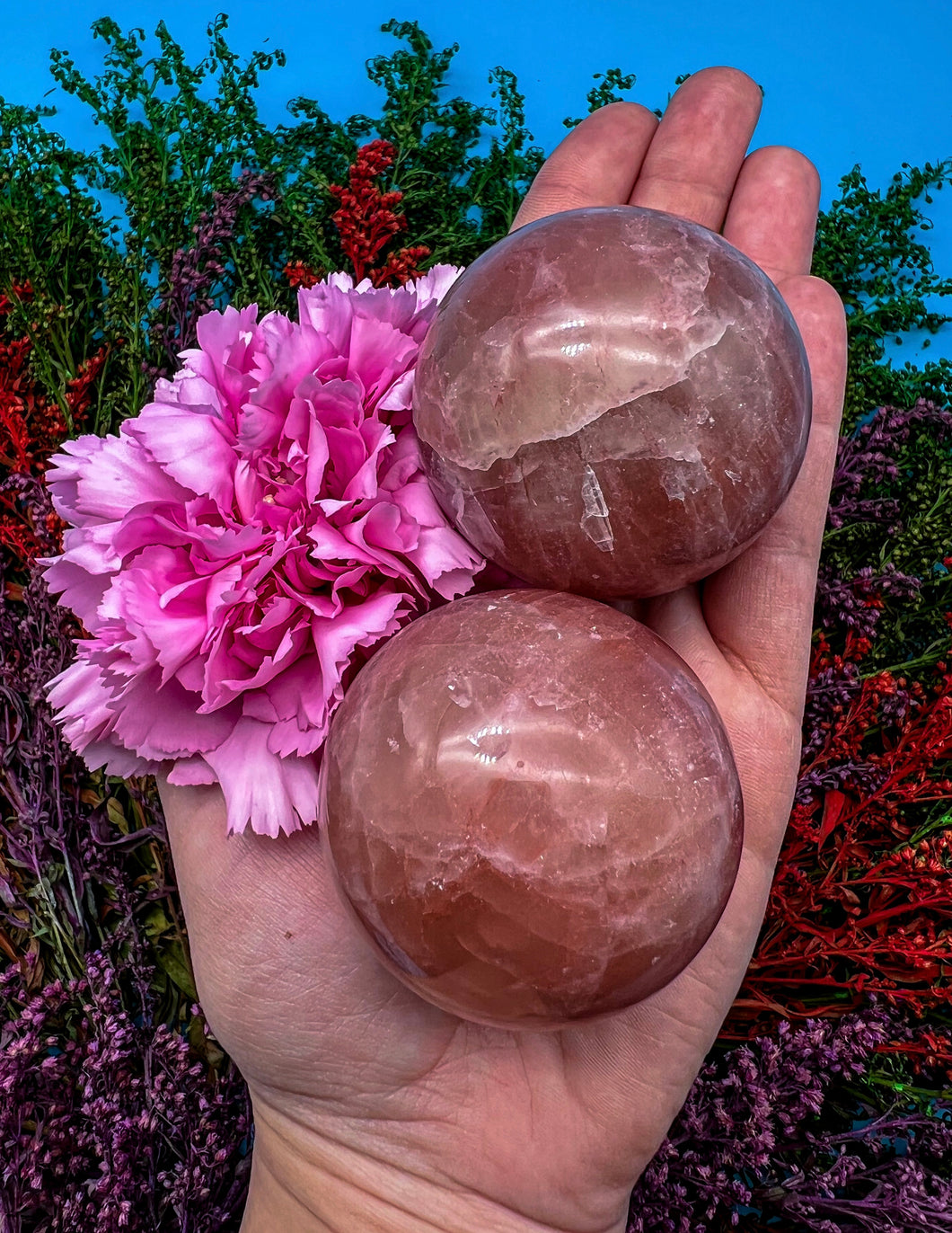 53-54mm Strawberry Quartz Sphere