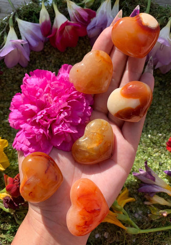 Carnelian Mini Hearts