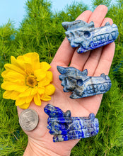 Load image into Gallery viewer, 2” Lapis Lazuli Dragon Head Carving