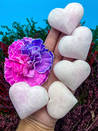 2” Pink Aragonite Heart