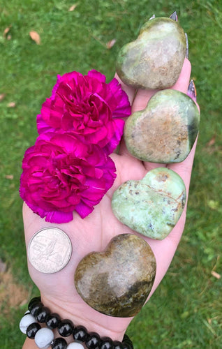 Chrysoprase Mini Heart