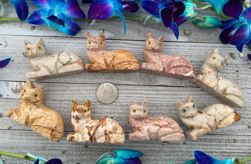 3” Soapstone Cat Carving