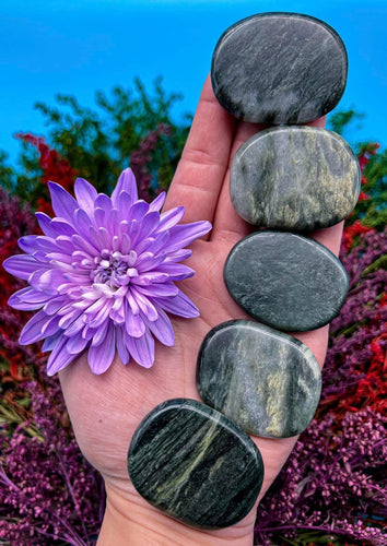 Green Hair Jasper Pocket Flat
