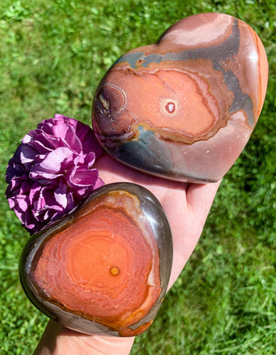 3-4” Polychrome Jasper Heart